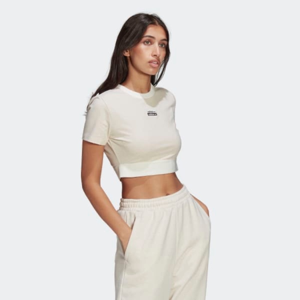 New Adidas R.Y.V. Cropped tee Sz small